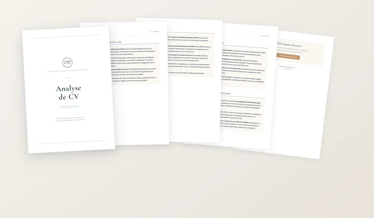 CTC AI-generated CV analysis report