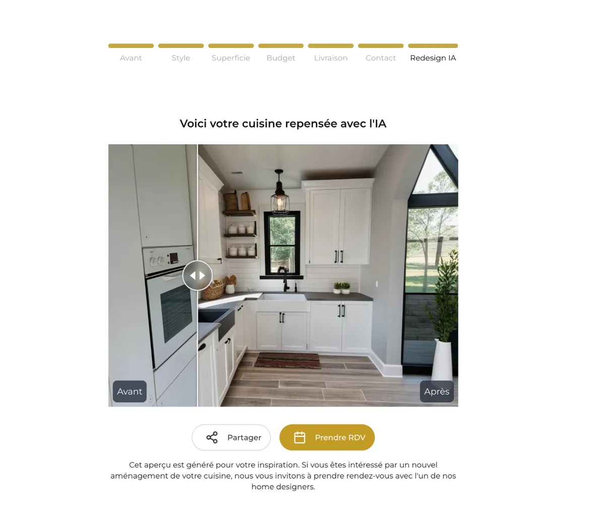 AI-powered kitchen redesign lead magnet
